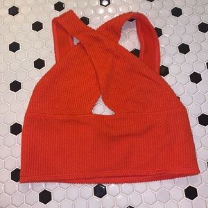 urban outfitters orange top